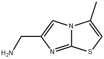 1-(3-メチルイミダゾ[2,1-B][1,3]チアゾール-6-イル)メタンアミン 化学構造式