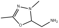 N-メチル-N-[(5-メチル-1,3,4-オキサジアゾール-2-イル)メチル]アミン HYDROCHLORIDE 化学構造式
