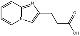 3-イミダゾ[1,2-A]ピリジン-2-イルプロパン酸 化学構造式