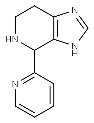 4-pyridin-2-yl-4,5,6,7-tetrahydro-3H-imidazo[4,5-c]pyridine(SALTDATA: H2O) Struktur