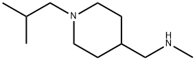 1-(1-イソブチルピペリジン-4-イル)-N-メチルメタンアミン 化学構造式