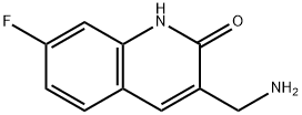 3-(氨基甲基)-7-氟喹啉-2-醇, 887405-62-1, 结构式
