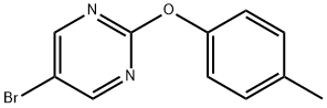 5-ブロモ-2-(P-トリルオキシ)ピリミジン 化学構造式