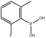2-氟-6-甲基苯硼酸 结构式