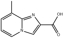 8-メチルイミダゾ[1,2-A]ピリジン-2-カルボン酸 化学構造式