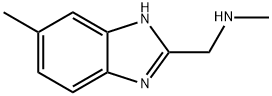 N-メチル-1-(5-メチル-1H-ベンズイミダゾール-2-イル)メタンアミン二塩酸塩 化学構造式