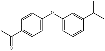 1-[4-(3-ISOPROPYL-PHENOXY)-PHENYL]-ETHANONE Structure