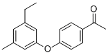 1-[4-(3-METHYL-5-ETHYL-PHENOXY)-PHENYL]-ETHANONE Structure