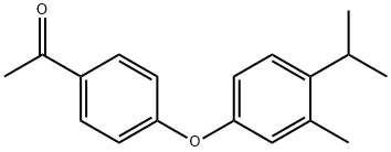 1-[4-(3-METHYL-4-ISOPROPYL-PHENOXY)-PHENYL]-ETHANONE Structure