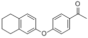 1-[4-(5,6,7,8-TETRAHYDRO-NAPHTHALEN-2-YLOXY)-PHENYL]-ETHANONE Struktur