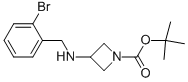 3-(2-BROMO-BENZYLAMINO)-AZETIDINE-1-CARBOXYLIC ACID TERT-BUTYL ESTER Structure