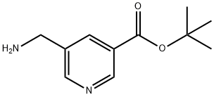 TERT-BUTYL 5-(AMINOMETHYL)NICOTINATE Struktur