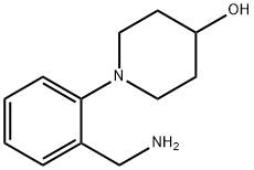 1-(2-AMINOMETHYL-PHENYL)-PIPERIDIN-4-OL Structure