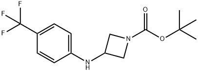 1-BOC-3-(4-TRIFLUOROMETHYL-PHENYLAMINO)-AZETIDINE Structure