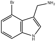 4-溴-1H-吲哚-3-甲胺, 887581-26-2, 结构式