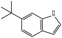 6-叔丁基吲哚, 887581-54-6, 结构式