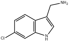 6-氯-1H-吲哚-3-甲基胺 结构式