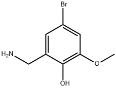 5-BROMO-2-HYDROXY-3-METHOXYBENZYLAMINE Structure