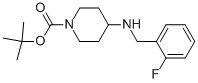 1-BOC-4-(2-FLUORO-BENZYLAMINO)-PIPERIDINE Struktur