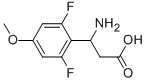 3-AMINO-3-(2,6-DIFLUORO-4-METHOXY-PHENYL)-PROPIONIC ACID Structure