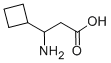 3-AMINO-3-CYCLOBUTYLPROPANOIC ACID 结构式