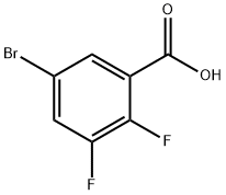 5-ブロモ-2,3-ジフルオロ安息香酸 化学構造式