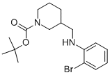 1-BOC-3-[(2-BROMO-PHENYLAMINO)-METHYL]-PIPERIDINE Struktur