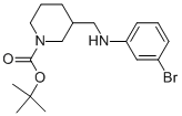 1-BOC-3-[(3-BROMO-PHENYLAMINO)-METHYL]-PIPERIDINE Structure