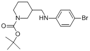1-BOC-3-[(4-BROMO-PHENYLAMINO)-METHYL]-PIPERIDINE Structure