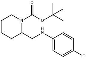 1-BOC-2-[(4-FLUORO-PHENYLAMINO)-METHYL]-PIPERIDINE Structure