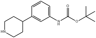 (3-PIPERIDIN-4-YL-PHENYL)-CARBAMIC ACID TERT-BUTYL ESTER Structure