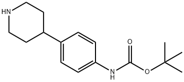 (4-PIPERIDIN-4-YL-PHENYL)-CARBAMIC ACID TERT-BUTYL ESTER Struktur