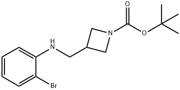 1-BOC-3-[(2-BROMOPHENYL-AMINO)-METHYL]-AZETIDINE Structure