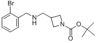 1-BOC-3-[(2-BROMOBENZYL-AMINO)-METHYL]-AZETIDINE Structure
