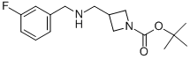 1-BOC-3-[(3-FLUOROBENZYL-AMINO)-METHYL]-AZETIDINE Structure