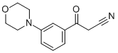 3-(3-MORPHOLIN-4-YL-PHENYL)-3-OXO-PROPIONITRILE Structure