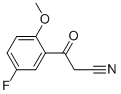 2-CYANO-1-(5-FLUORO-2-METHOXY-PHENYL)-ETHANONE Structure