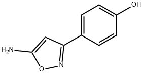 4-(5-AMINO-ISOXAZOL-3-YL)-PHENOL Struktur