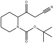 2-(2-CYANO-ACETYL)-PIPERIDINE-1-CARBOXYLIC ACID TERT-BUTYL ESTER Structure
