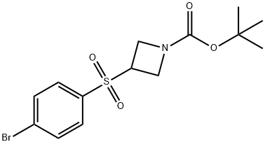 3-(4-Bromo-benzensulfonyl)-azetidine-1-carboxylic acid tert-butyl ester Structure