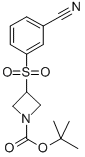 3-(3-CYANO-BENZENESULFONYL)-AZETIDINE-1-CARBOXYLIC ACID TERT-BUTYL ESTER Structure