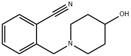 2-[(4-羟基-1-哌啶基)甲基]苯腈, 887593-76-2, 结构式