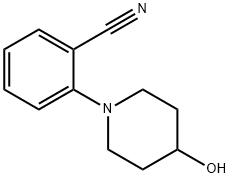 2-(4-HYDROXY-PIPERIDIN-1-YL)-BENZONITRILE Structure