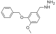 (3-BENZYLOXY-4-METHOXY-BENZYL)-HYDRAZINE Structure