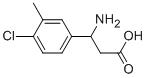 3-AMINO-3-(4-CHLORO-3-METHYL-PHENYL)-PROPIONIC ACID Struktur
