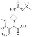 (3-TERT-BUTOXYCARBONYLAMINO-AZETIDIN-1-YL)-(2-METHOXY-PHENYL)-ACETIC ACID|