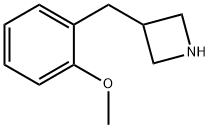 3-(2-甲氧基苄基)氮杂环丁烷 结构式