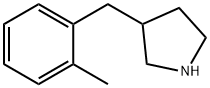 3-(2-メチルベンジル)ピロリジン 化学構造式