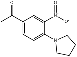 1-(3-NITRO-4-PYRROLIDIN-1-YL-PHENYL)-ETHANONE Structure