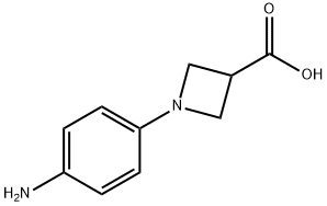 1-(4-AMINO-PHENYL)-AZETIDINE-3-CARBOXYLIC ACID Structure